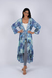 225035 Enchanting Blue Meadow Blockprint Cover-Up