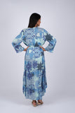 225035 Enchanting Blue Meadow Blockprint Cover-Up