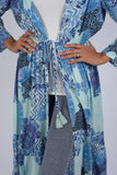225035 Enchanting Blue Meadow Blockprint Cover-Up