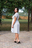 225115 Ethereal Stripes Vintage Summer Dress