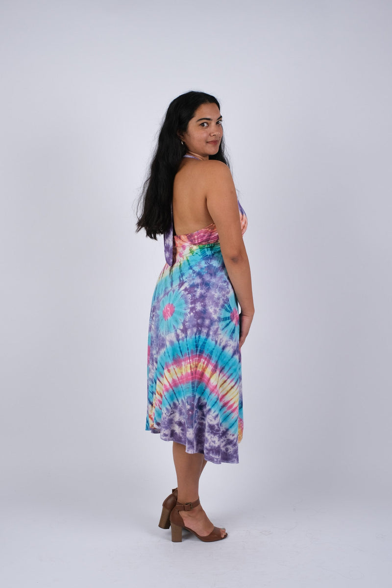 yellow halter long dress Vanita Ruffled Halter Maxi Dress