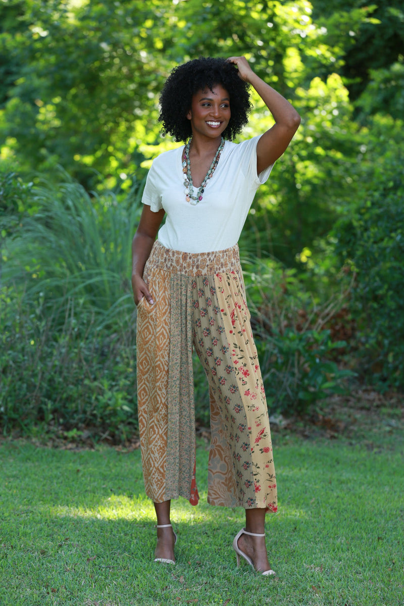 mameシアーパンツFloral Jacquard Sheer Trousers mameシアーパンツFloral Jacquard Sheer Trousers