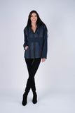224561 Cozy Indigo Cotton Hoodie