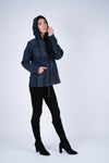 224561 Cozy Indigo Cotton Hoodie