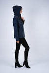 224561 Cozy Indigo Cotton Hoodie