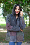 224562 Patchwork Cotton Hoodie