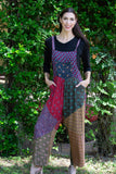 224609 Patchwork Rayon Overalls