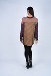 224612 Patchwork Button-Down Rayon Shirt