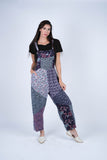 224628 Sacred Threads Floral Patchwork Overalls
