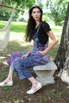 224628 Sacred Threads Floral Patchwork Overalls
