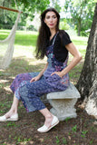 224628 Sacred Threads Floral Patchwork Overalls
