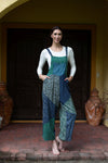 224638XXL Patchwork Rayon Overalls