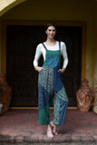 224638XXL Patchwork Rayon Overalls