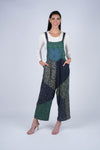 224638XXL Patchwork Rayon Overalls