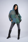 224639 Patchwork Rayon Hoodie
