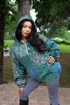 224639 Patchwork Rayon Hoodie