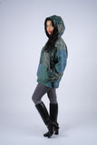 224639 Patchwork Rayon Hoodie