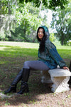 224639 Patchwork Rayon Hoodie