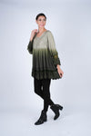 224651 Embroidered Lace Trim Rayon Tunic