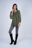 224654 Embroidered A-Line Rayon Top