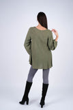 224654 Embroidered A-Line Rayon Top
