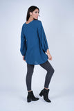 224654 Embroidered A-Line Rayon Top