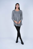 224654 Embroidered A-Line Rayon Top