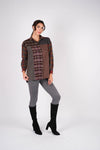224658 Patchwork Plaid Cotton Shirt