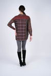 224658 Patchwork Plaid Cotton Shirt