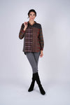 224658 Patchwork Plaid Cotton Shirt