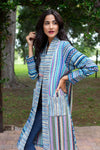 224665 Multicolor Striped Cotton Jacket
