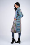 224665 Multicolor Striped Cotton Jacket