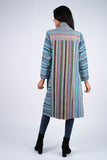 224665 Multicolor Striped Cotton Jacket