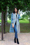 224665 Multicolor Striped Cotton Jacket