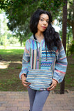 224666 Multicolor Striped Cotton Hoodie