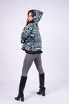 224669 Tassel Trim Patchwork Cotton Jacket