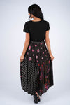 224676 Floral Noir Collection Wrap Skirt