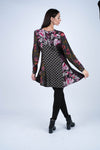 224678 Floral Noir Collection Swing Dress
