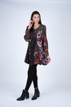 224678 Floral Noir Collection Swing Dress