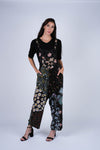 224689 Midnight Bloom Patchwork Overalls