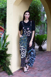 224689 Midnight Bloom Patchwork Overalls