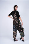 224689 Midnight Bloom Patchwork Overalls