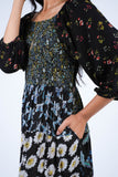 224690 Midnight Bloom Smocked Maxi Dress