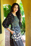 224690 Midnight Bloom Smocked Maxi Dress
