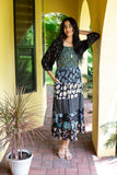 224690 Midnight Bloom Smocked Maxi Dress