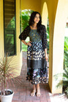 224690 Midnight Bloom Smocked Maxi Dress