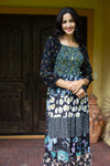 224690 Midnight Bloom Smocked Maxi Dress