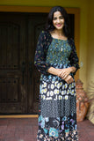 224690 Midnight Bloom Smocked Maxi Dress