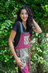 224701XXL Collage Cotton Patchwork Overalls