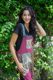 224701XXL Collage Cotton Patchwork Overalls